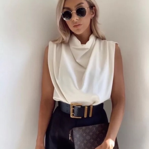 Super Rare Sold Out Zara Double Loop Belt - Picture 6 of 9